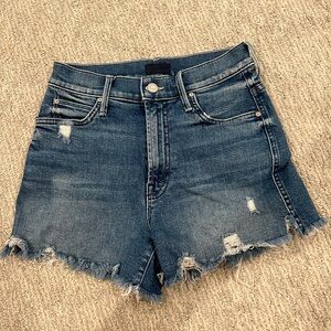 MOTHER Distressed Denim Women Shorts